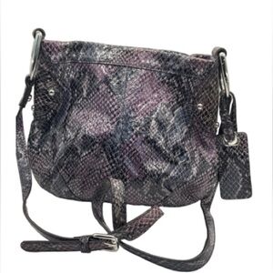 B. Makowsky Purple Snakeskin  Bag
